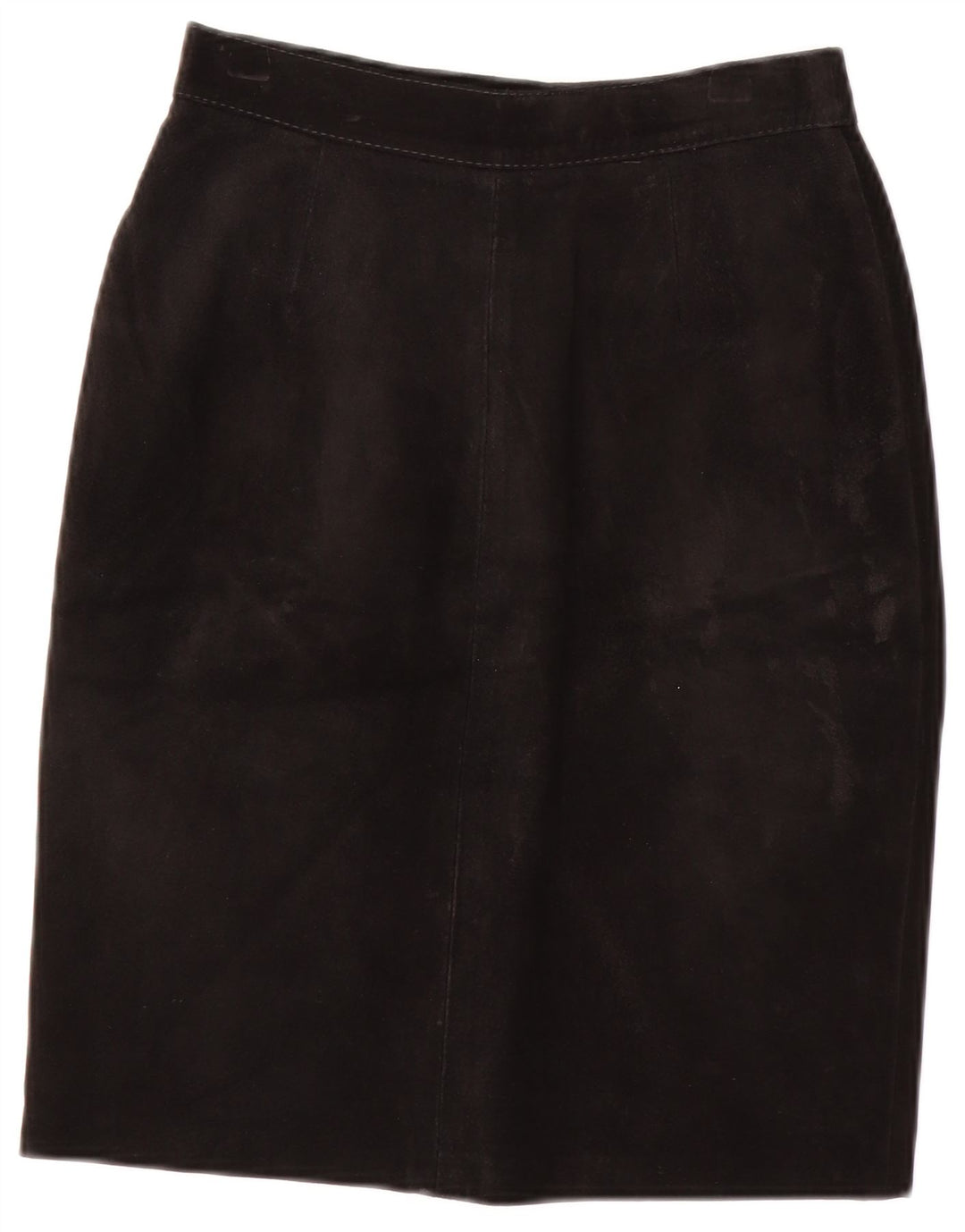Vintage Γυναικεία Suede Φούστα IT 40 Small W24 Μαύρη