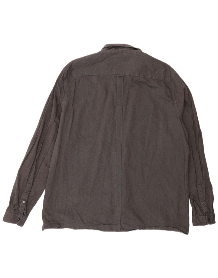Ανδρικό πουκάμισο Fred Perry 2XL γκρι βαμβακερό
