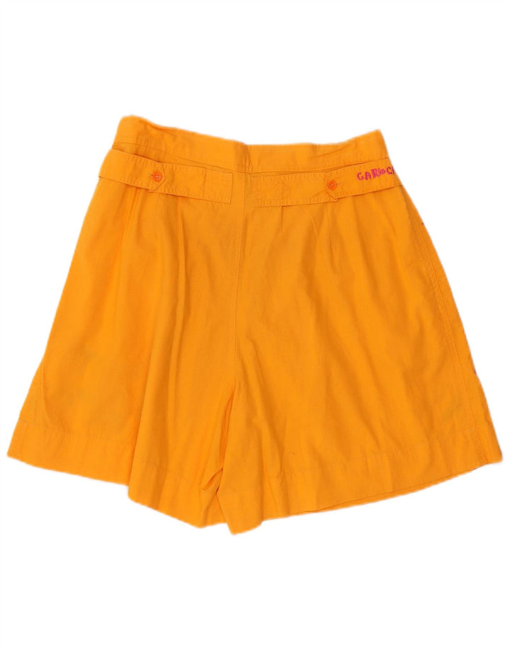 Vintage γυναικείο γραφικό σορτς Chino W28 μεσαίο πορτοκαλί