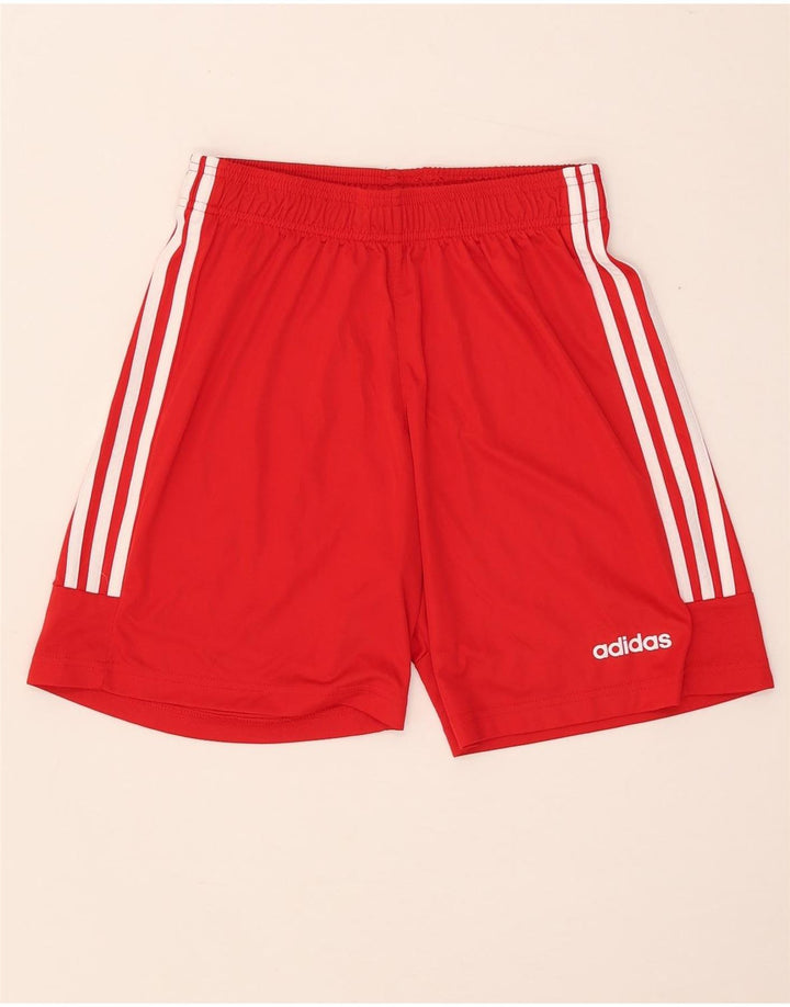 Ανδρικό σορτς Adidas Climalite με μεσαίο κόκκινο πολυεστέρα