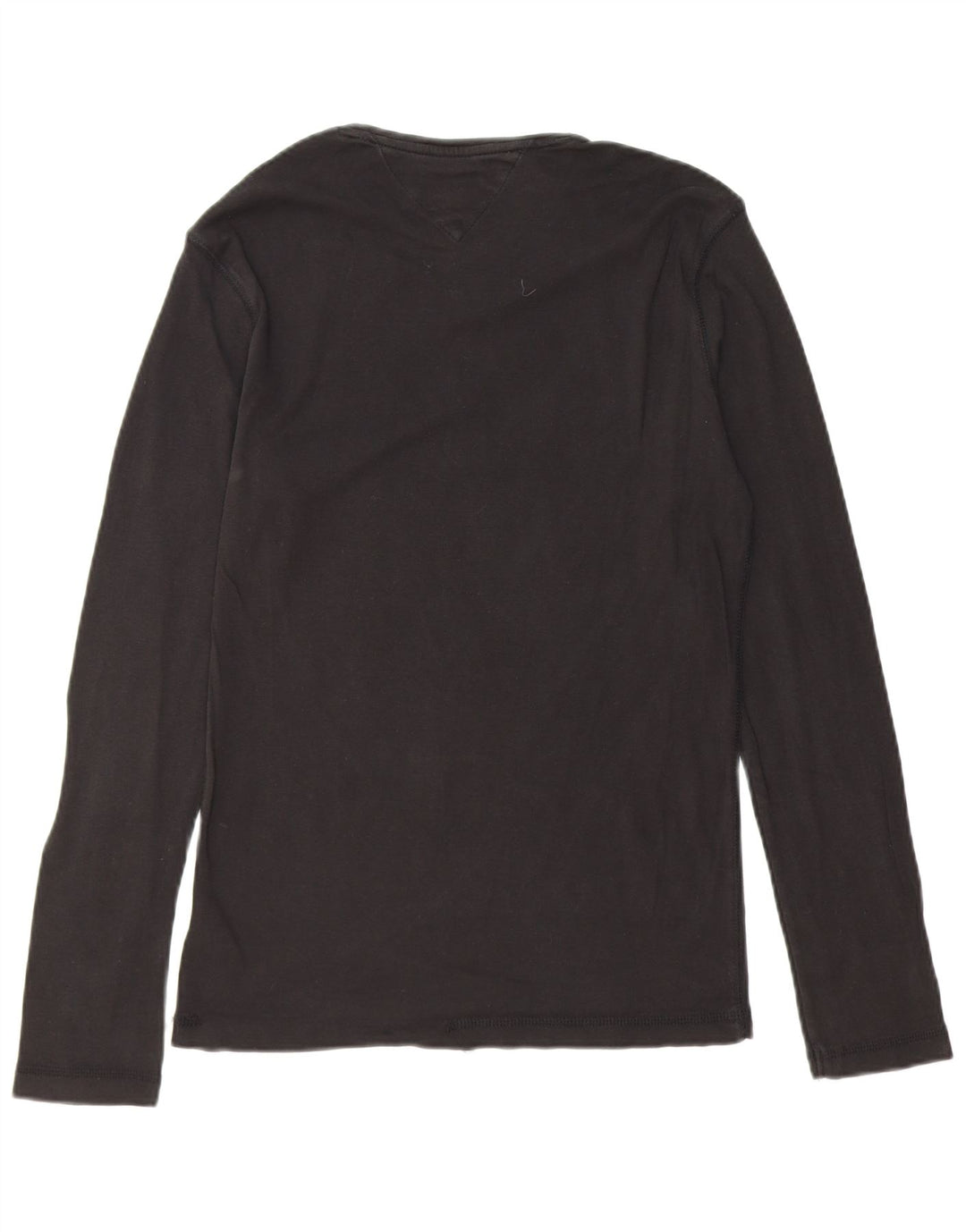 TOMMY HILFIGER Mens Top Long Sleeve Medium Black Cotton