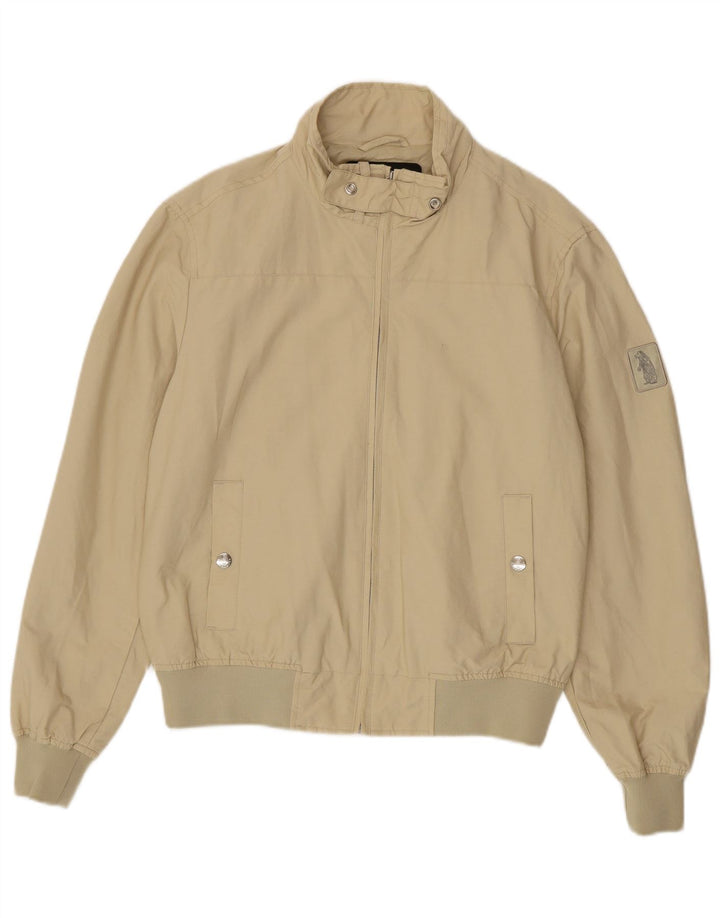 Ανδρικό Bomber Jacket Refrigue UK 40 Large Beige Βαμβακερό