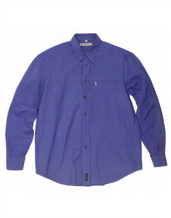 Ανδρικό πουκάμισο Ben Sherman, μεσαίο μπλε Gingham