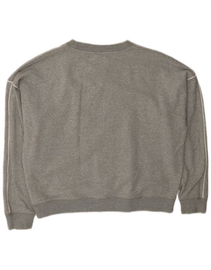 JACK WILLS Γυναικείο Φούτερ Jumper UK 12 Μεσαίο Γκρι βαμβακερό