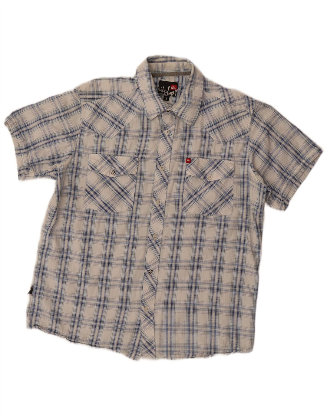 Ανδρικό κοντομάνικο πουκάμισο Quiksilver Small Blue Check