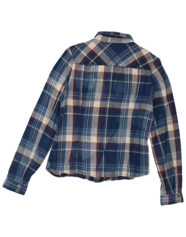 G-Star Boys Flannel πουκάμισο 10-11 ετών Μπλε καρό βαμβακερό