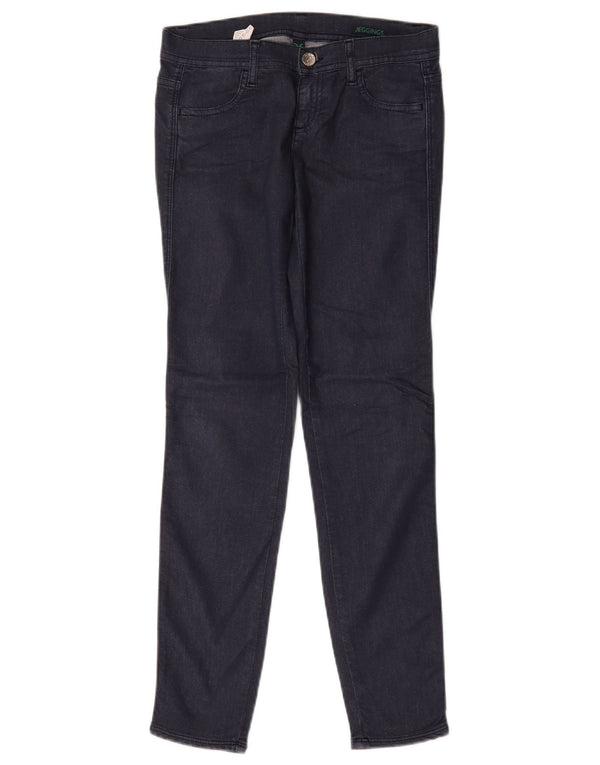 Τζιν Benetton Girls Jegging 11-12 ετών W26 L28 Navy Blue Cotton