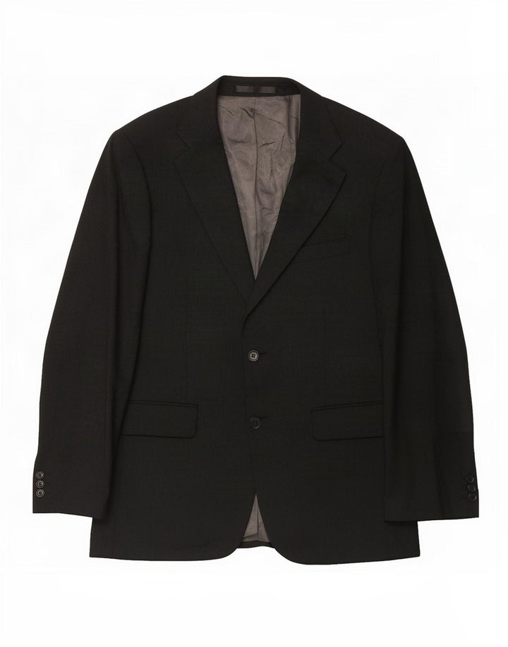 Marks & Spencer Ανδρικό σακάκι 2 κουμπιών UK 38 Medium Black New Wool