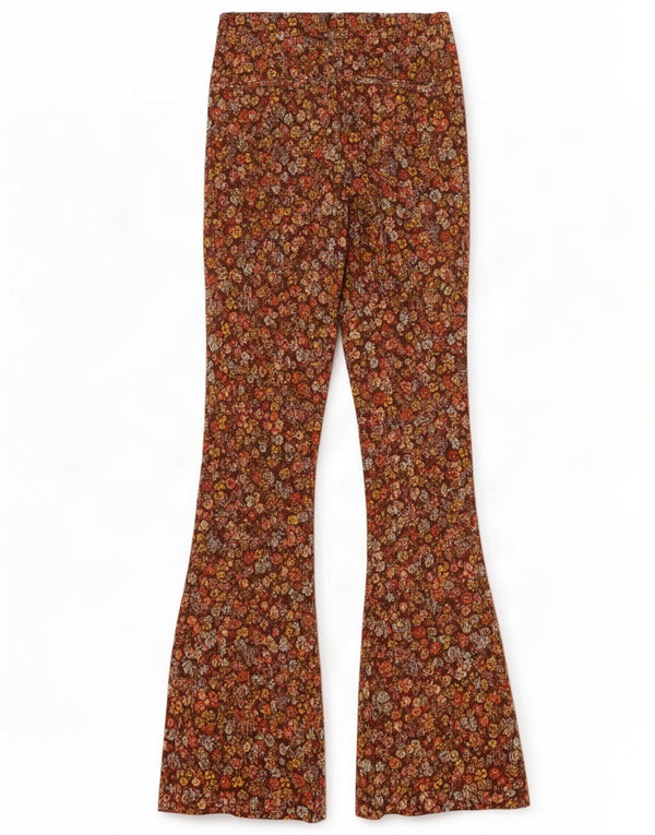 Hollister Γυναικείο High Waist Flare Casual Παντελόνι XS W25 L33 Καφέ Floral
