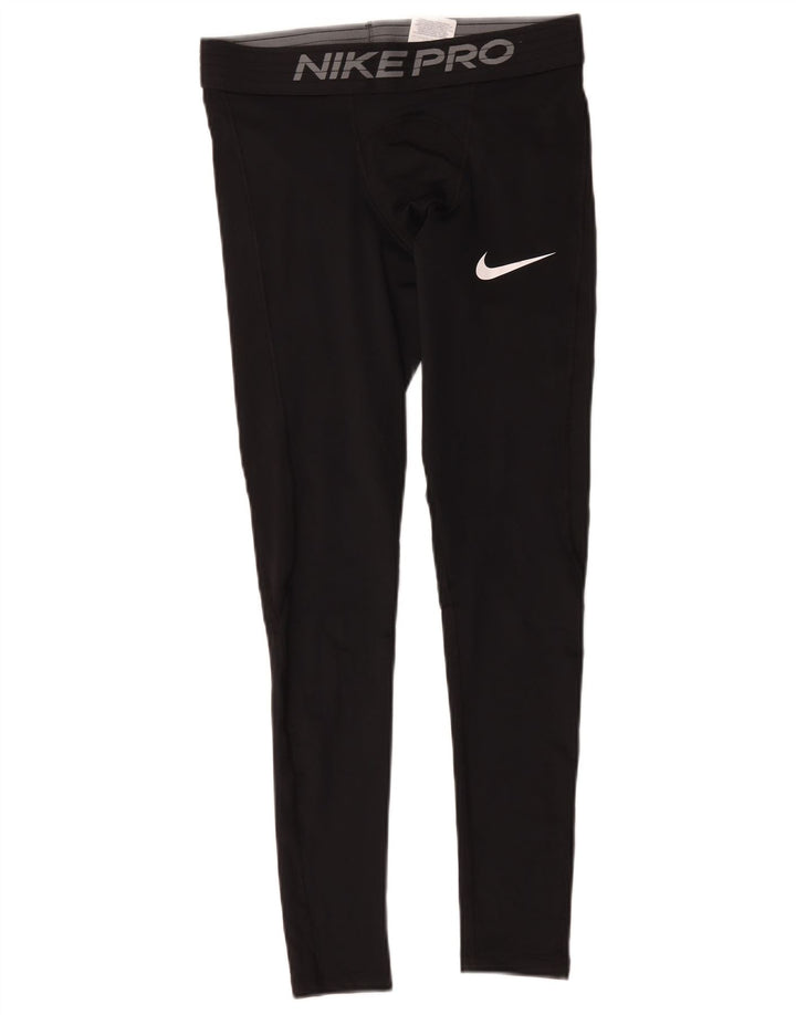 Ανδρικά γραφικά κολάν Nike Dri Fit από μεσαίο μαύρο πολυεστέρα