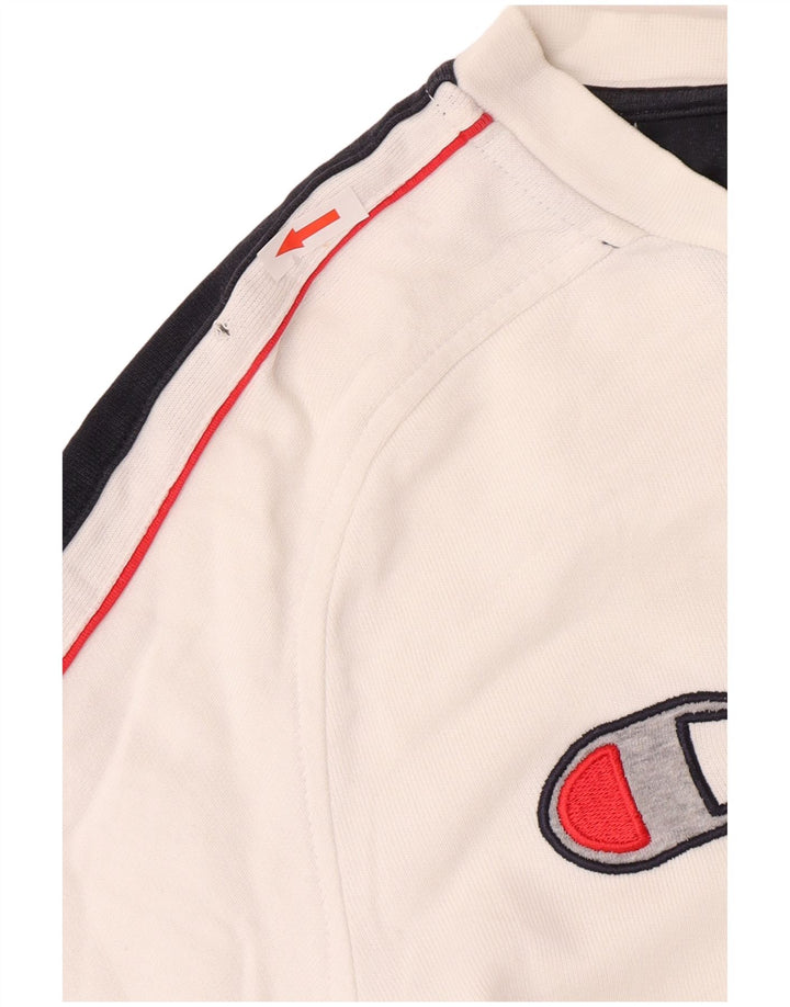 Ανδρικό γραφικό φούτερ Champion Jumper Medium White Colourblock