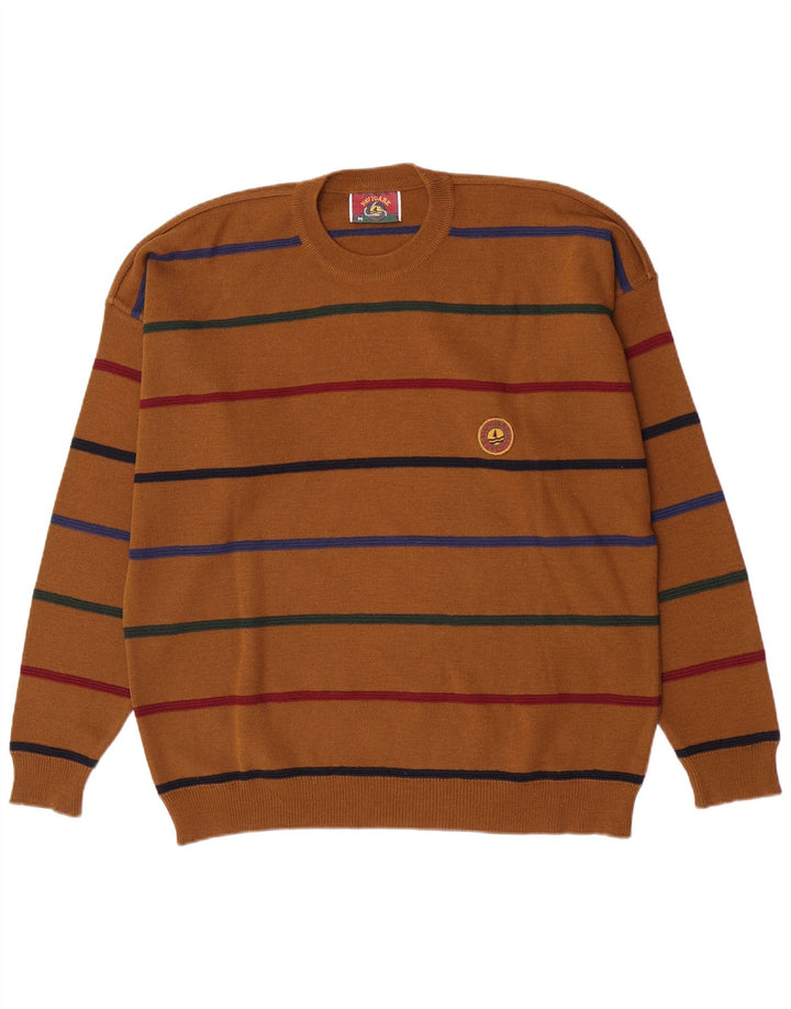 Ανδρικό πουλόβερ Navigare Crew Neck Jumper Μαλλί μεσαίο καφέ ριγέ