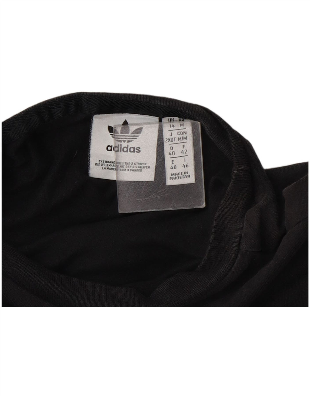 Γυναικείο γραφικό T-Shirt Adidas Top UK 14 Medium Black