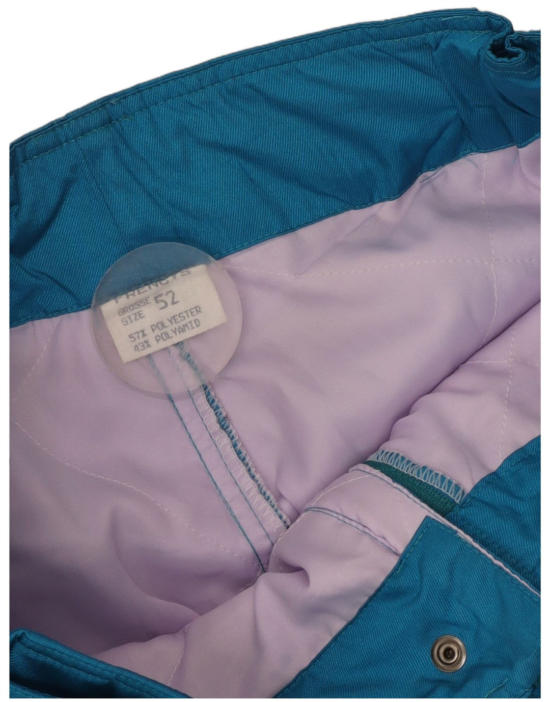 Vintage Mens Joggers Ski Trousers IT 52 Large Blue Polyester