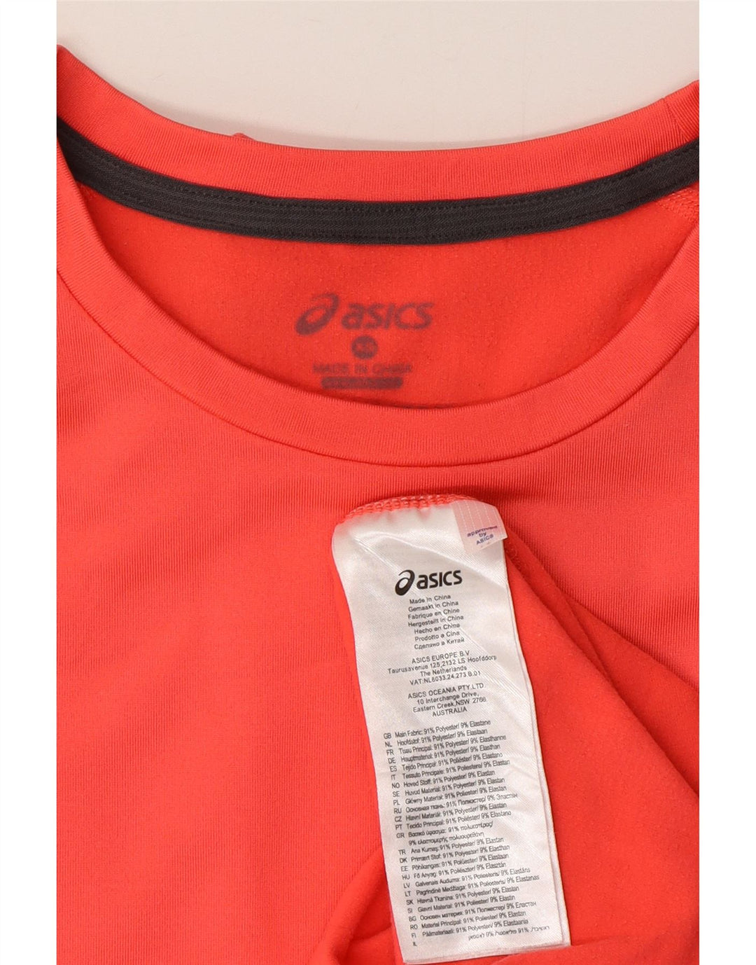 Asics Γυναικείο μακρυμάνικο UK 6 XS Pink Colourblock Polyester