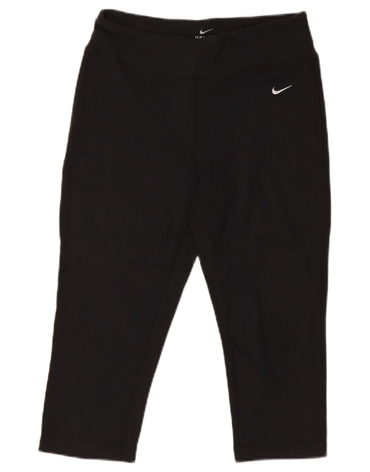 Γυναικεία κολάν Nike Dri Fit Capri UK 14 Medium Black Polyamide