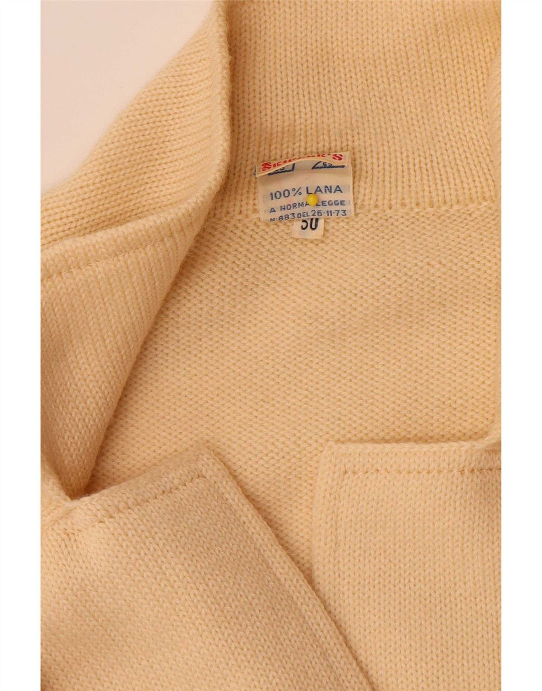 Γυναικείο πουλόβερ Skipper's Cardigan IT 50 XL Yellow Wool