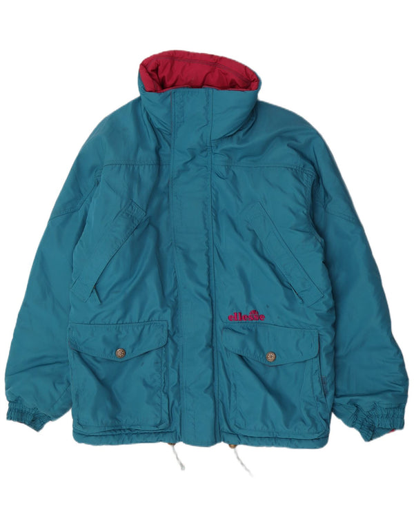 Ανδρικό μπουφάν με κουκούλα Ellesse UK 42 XL μπλε πολυεστέρας