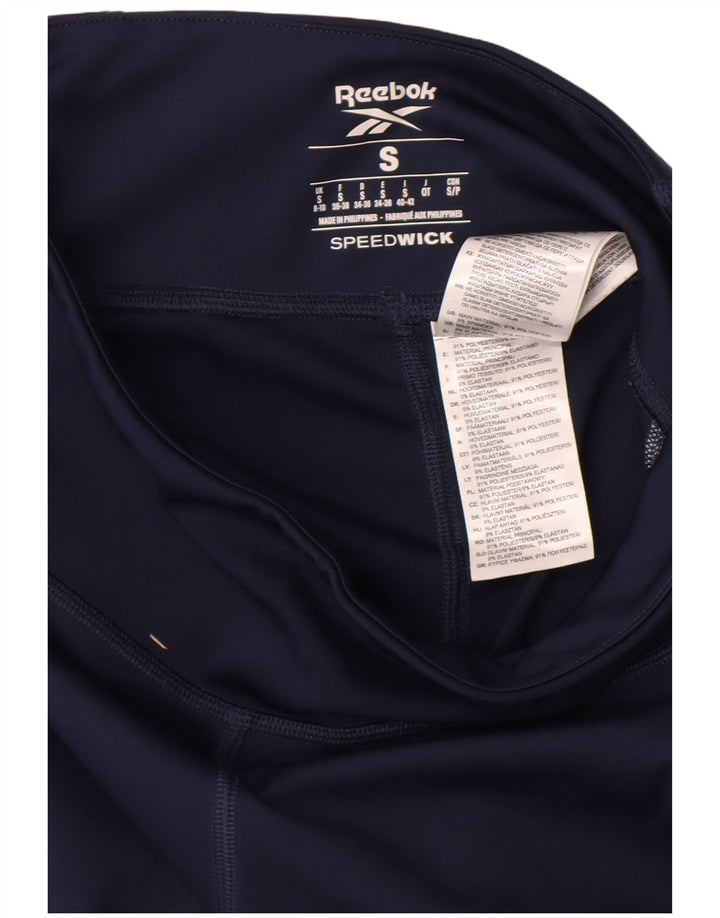 Γυναικεία γραφικά κολάν Reebok UK 8/10 Small Navy Blue Colourblock