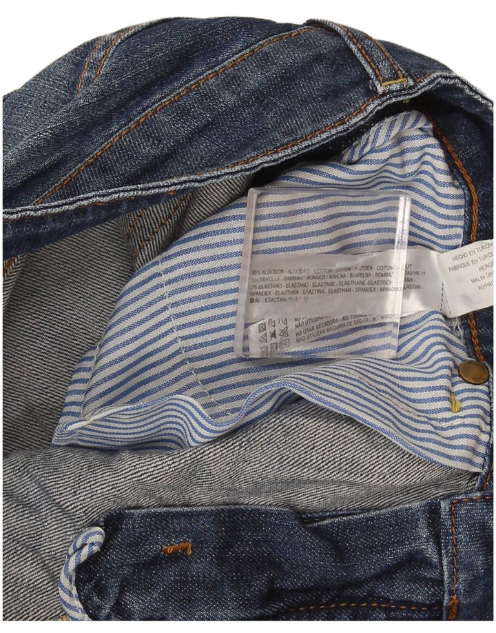Massimo Dutti Γυναικείο τζιν σορτς EU 38 Small W28 Μπλε βαμβακερό