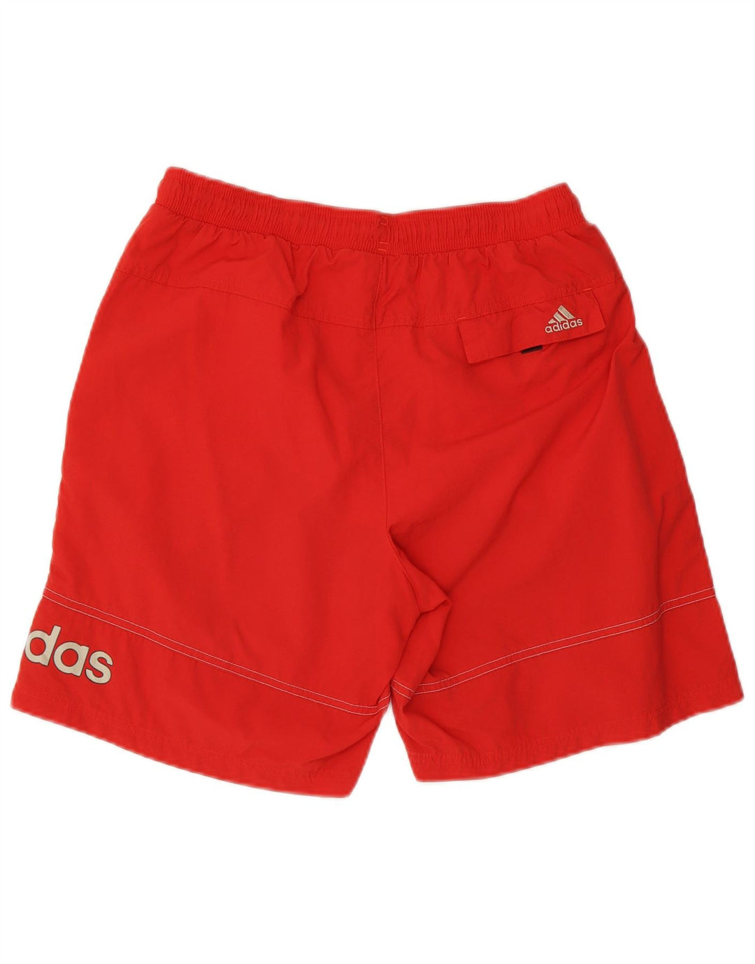Ανδρικό γραφικό σορτς κολύμβησης Adidas, μεσαίο κόκκινο πολυεστέρα