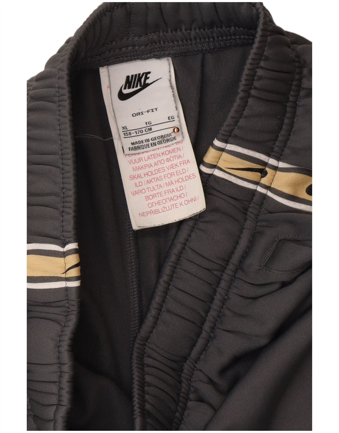 NIKE Boys Dri Fit Graphic αθλητική φόρμα παντελόνι Joggers 13-14 ετών XL Γκρι