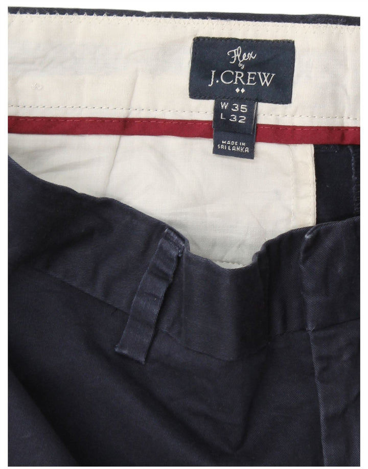 J. CREW Ανδρικό παντελόνι Chino Flex Slim W35 L30 Navy Blue Cotton