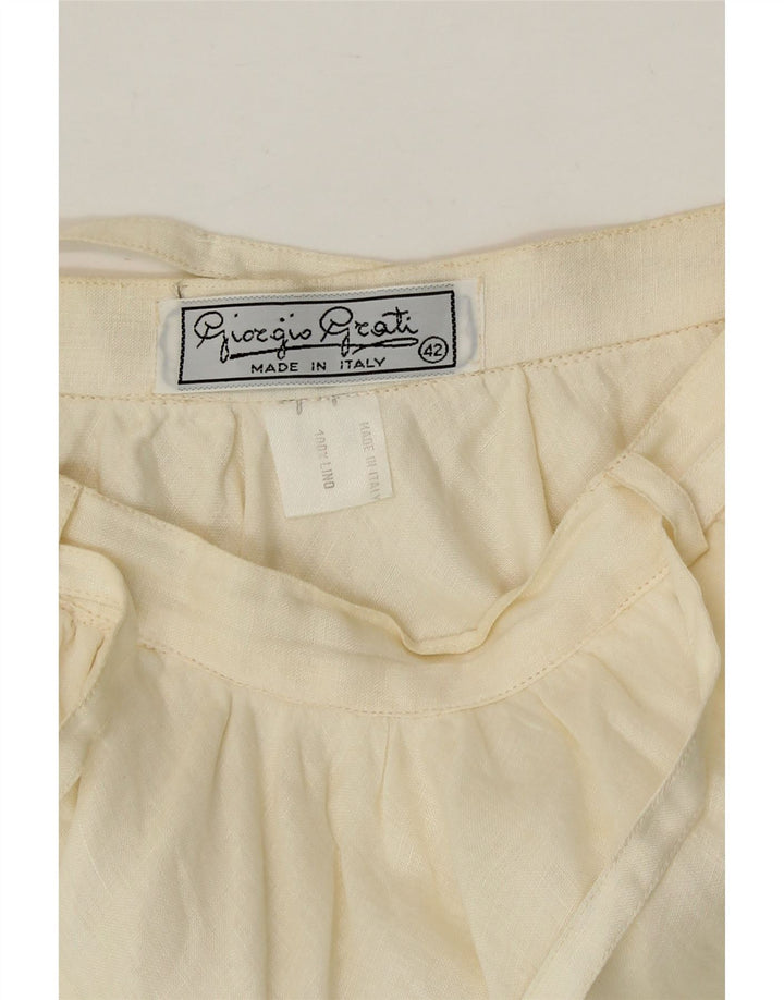 Giorgio Grati Γυναικεία ασύμμετρη φούστα IT 42 Medium W24 Off White
