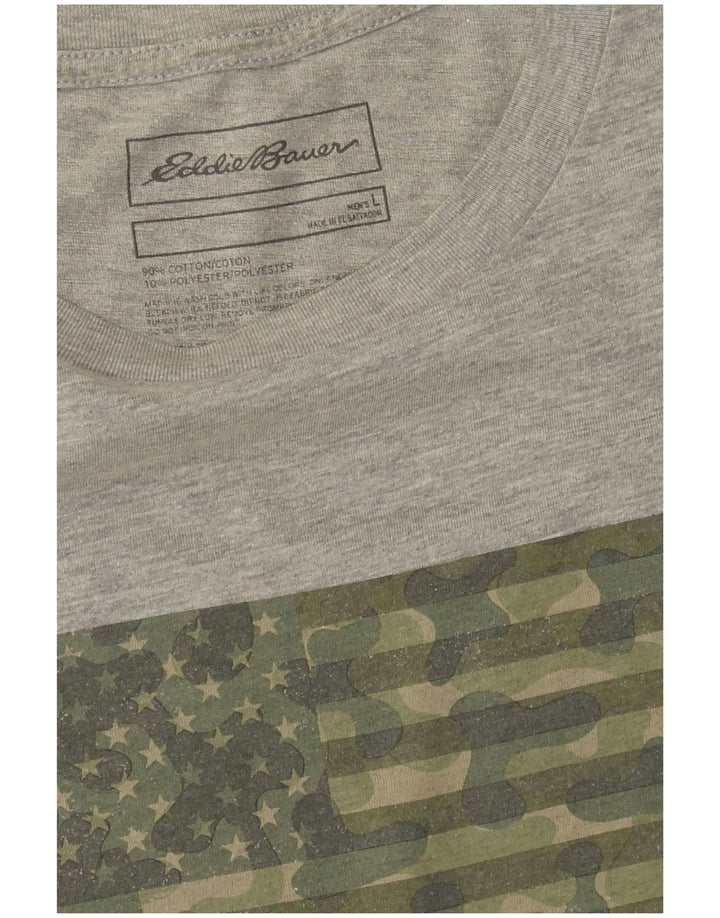 Eddie Bauer Ανδρικό γραφικό T-Shirt Top μεγάλο γκρι βαμβακερό