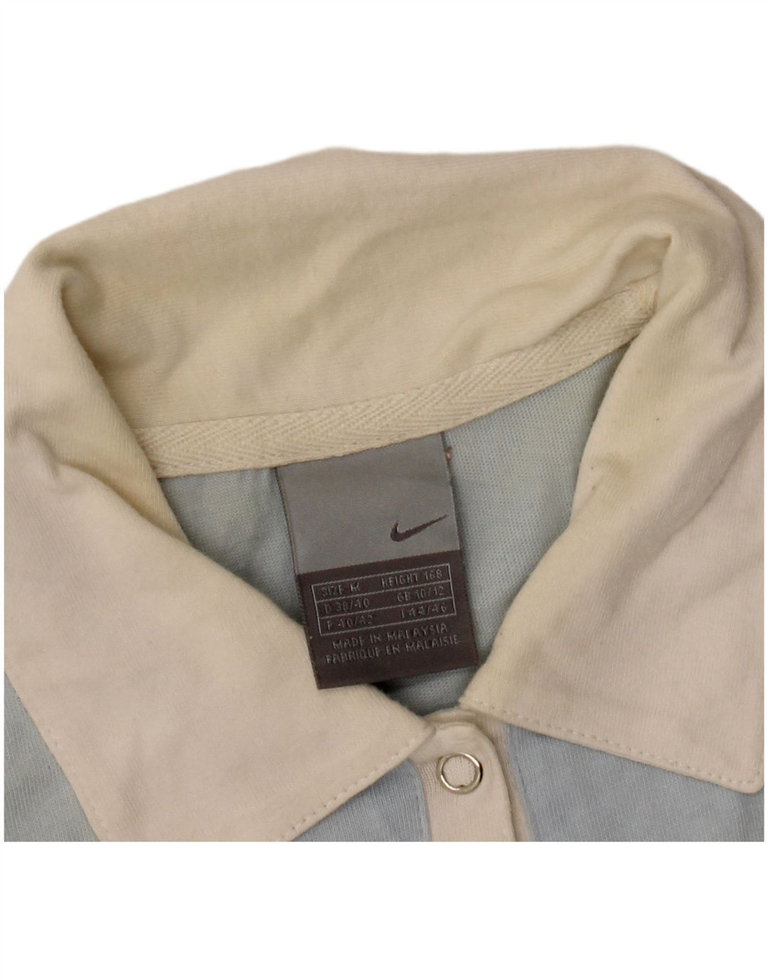 Γυναικείο μπλουζάκι πόλο NIKE UK 10/12 Medium Blue Colourblock