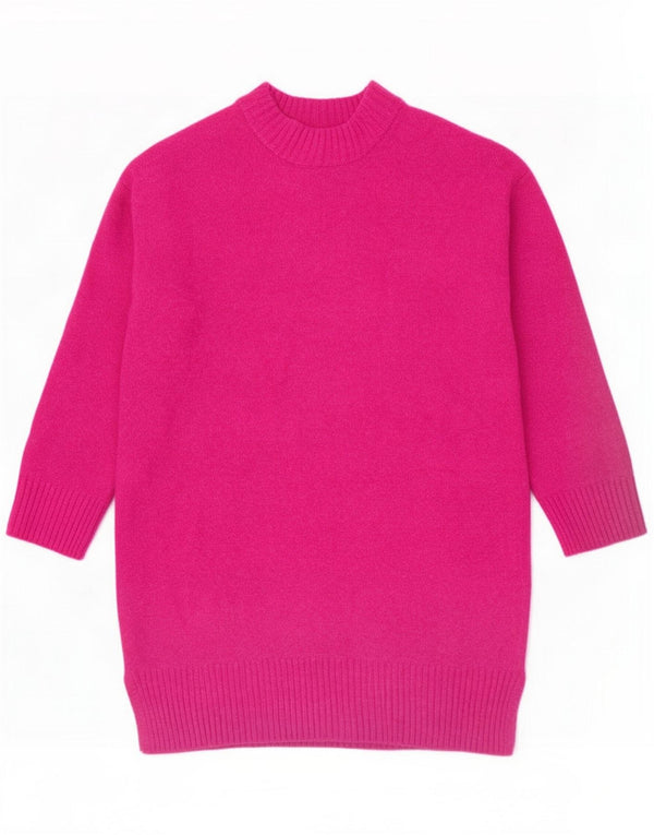 Zara Girls Loose Fit Jumper φόρεμα 11-12 ετών Ροζ Ακρυλικό