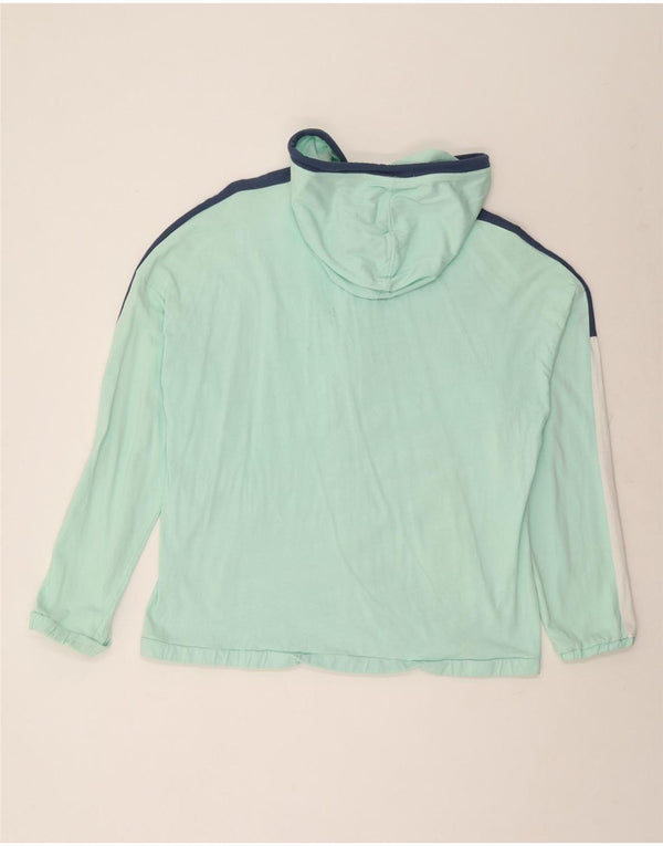 Ανδρικό πουλόβερ με κουκούλα με φερμουάρ Diadora 2XL, τιρκουάζ, βαμβακερό