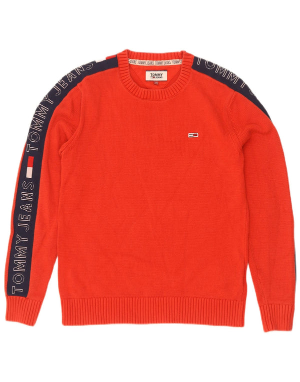 Ανδρικό πουλόβερ Tommy Hilfiger Graphic Crew Neck Jumper XS Red Cotton