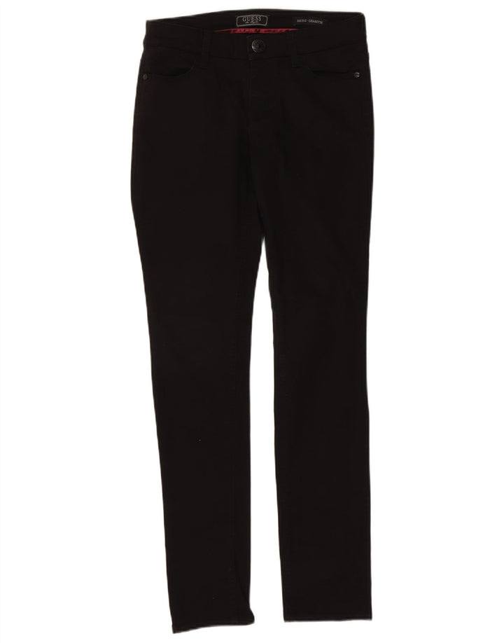 Guess Womens Cigarette Slim Jeans W27 L30 Μαύρο βαμβακερό