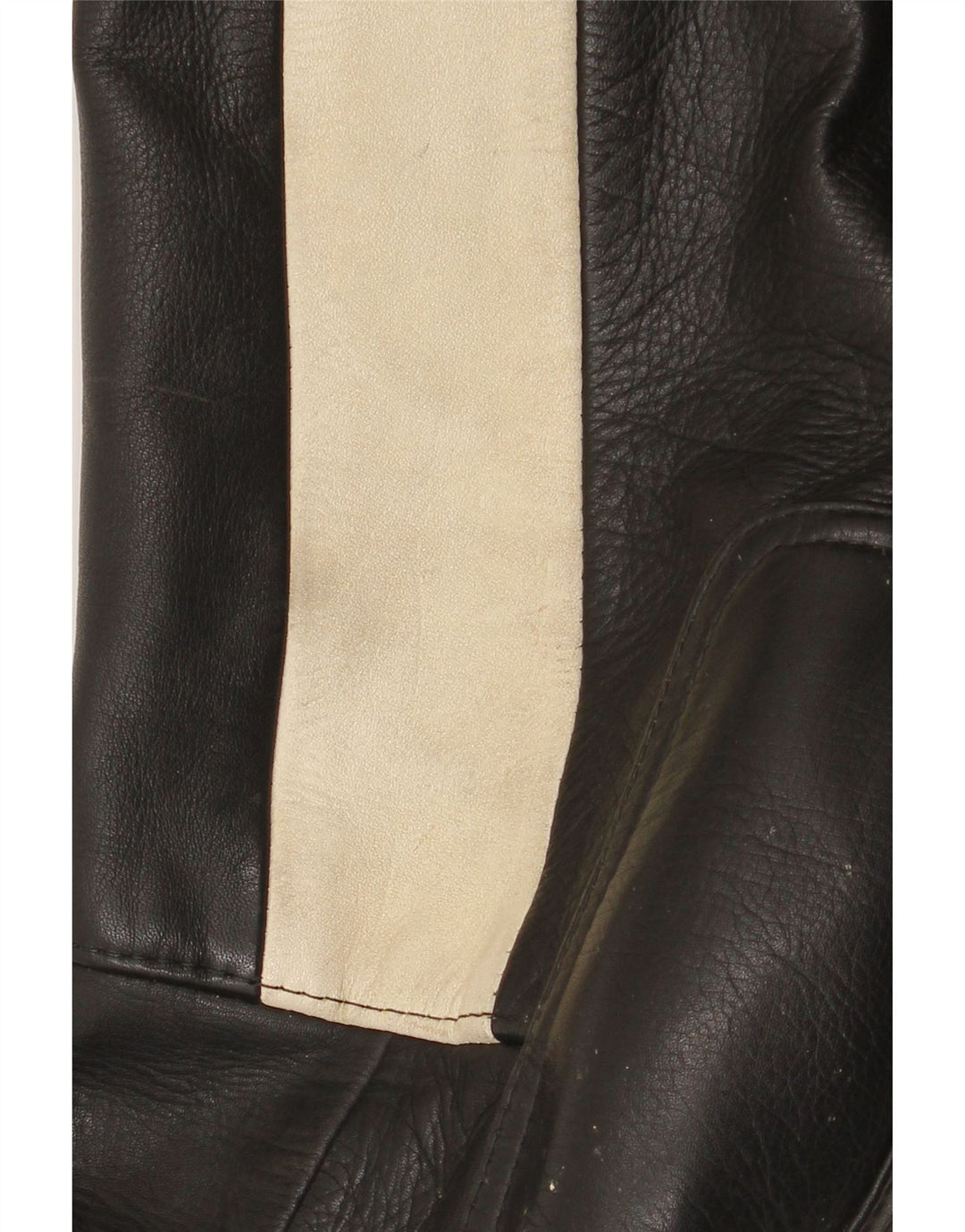 Vintage Ανδρικό Δερμάτινο Ποδηλατικό Παντελόνι W34 L30 Μαύρο Colourblock
