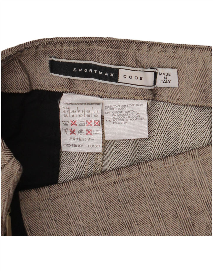Γυναικεία Sportmax Abstract Pattern Pencil Φούστα UK 10 Small W28 Grey