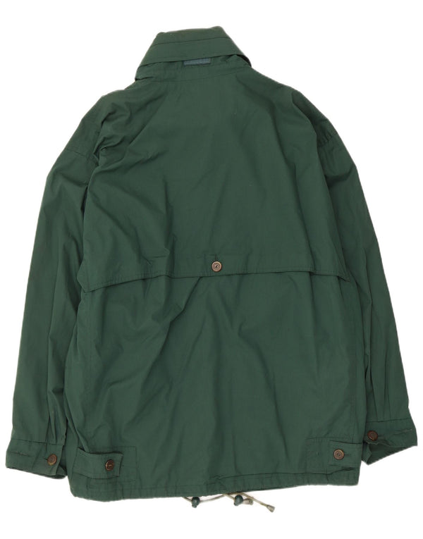 Slam Mens Hooded Utility Jacket UK 40 Large Green Polyester