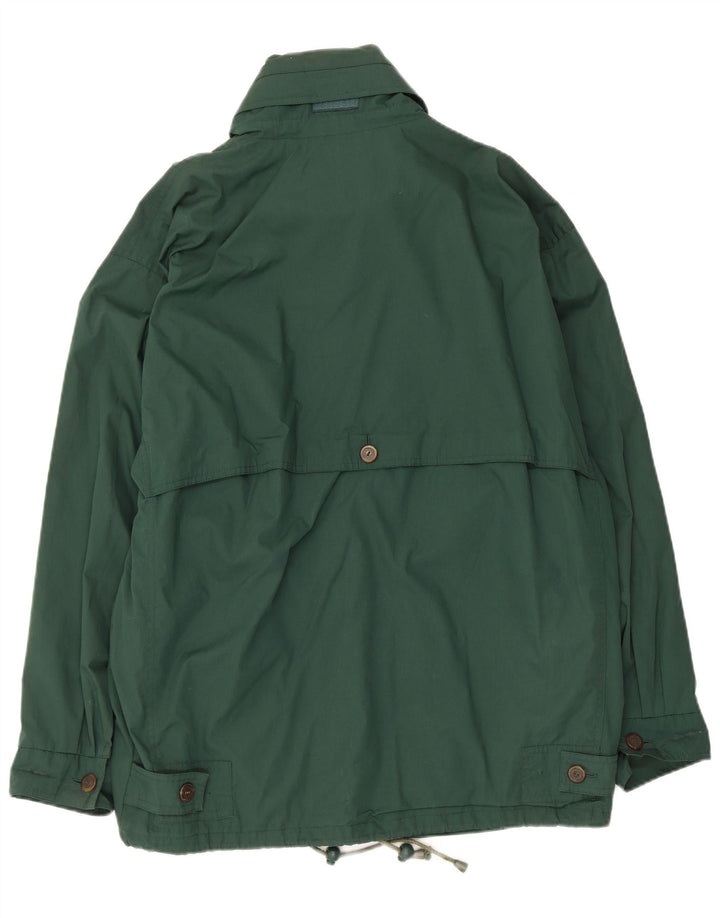 Slam Mens Hooded Utility Jacket UK 40 Large Green Polyester