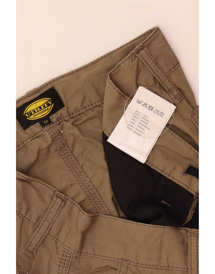 Ανδρικό σορτς Cargo Diadora Medium W32 Χακί Βαμβακερό