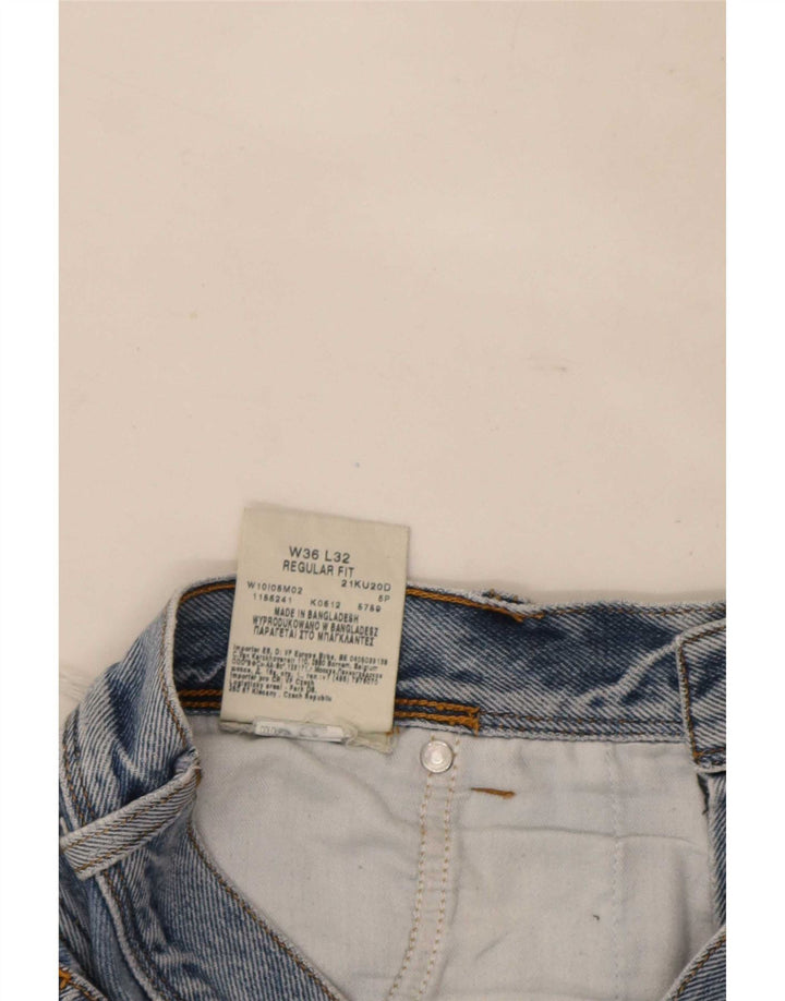 Ανδρικό τζιν ίσιο Wrangler Regular Fit W36 L32 Μπλε βαμβακερό