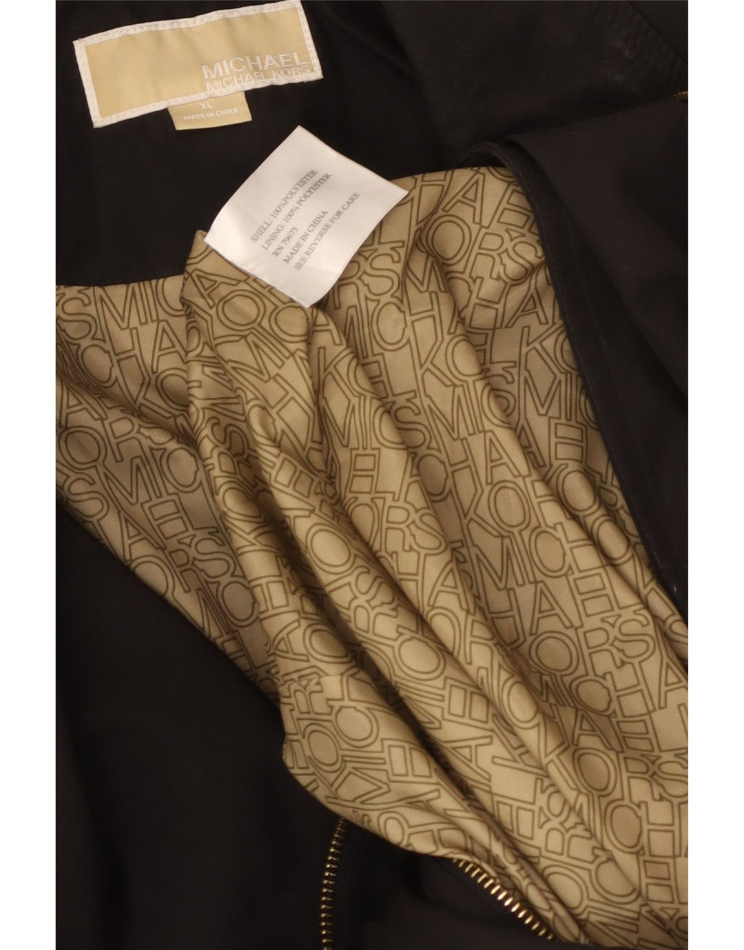 Michael Kors Γυναικείο Πανωφόρι UK 18 XL Μαύρο Πολυεστέρας