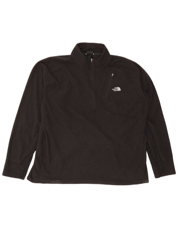 The North Face Ανδρικό φερμουάρ Fleece Jumper 2XL μαύρο πολυεστέρα