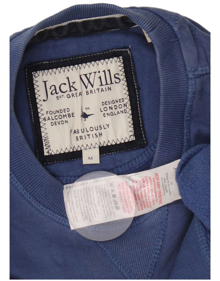 Ανδρικό γραφικό φούτερ Jack Wills, μεσαίο μπλε βαμβακερό