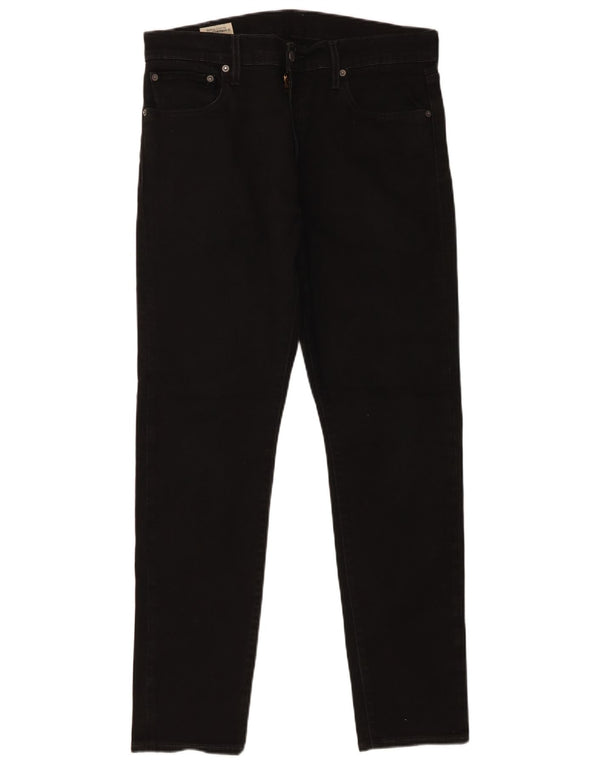 Levi's Mens 512 Slim Tapered Jeans W32 L30 Μαύρο βαμβακερό