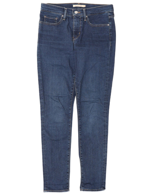 Levi's Womens 311 Shaping Skinny Jeans W28 L29 Navy Blue Cotton