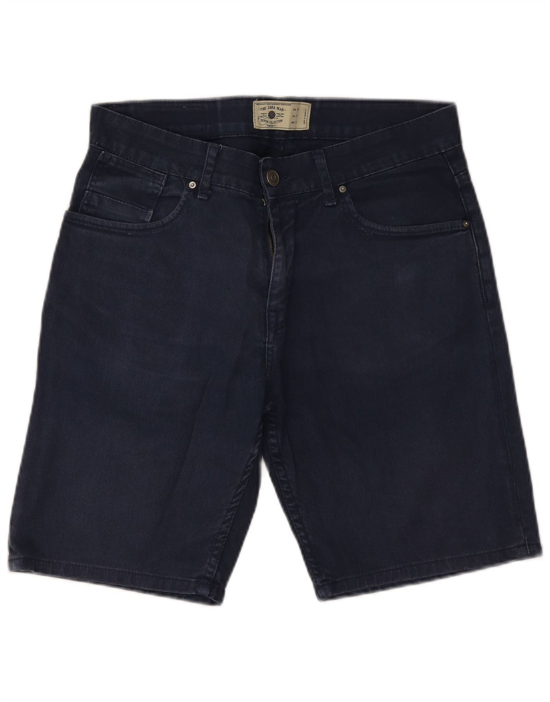 Zara Ανδρικό τζιν σορτς EU 40 Medium W31 Navy Blue