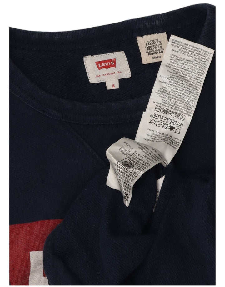 Ανδρικό γραφικό φούτερ LEVI'S Jumper Small Navy Blue Cotton