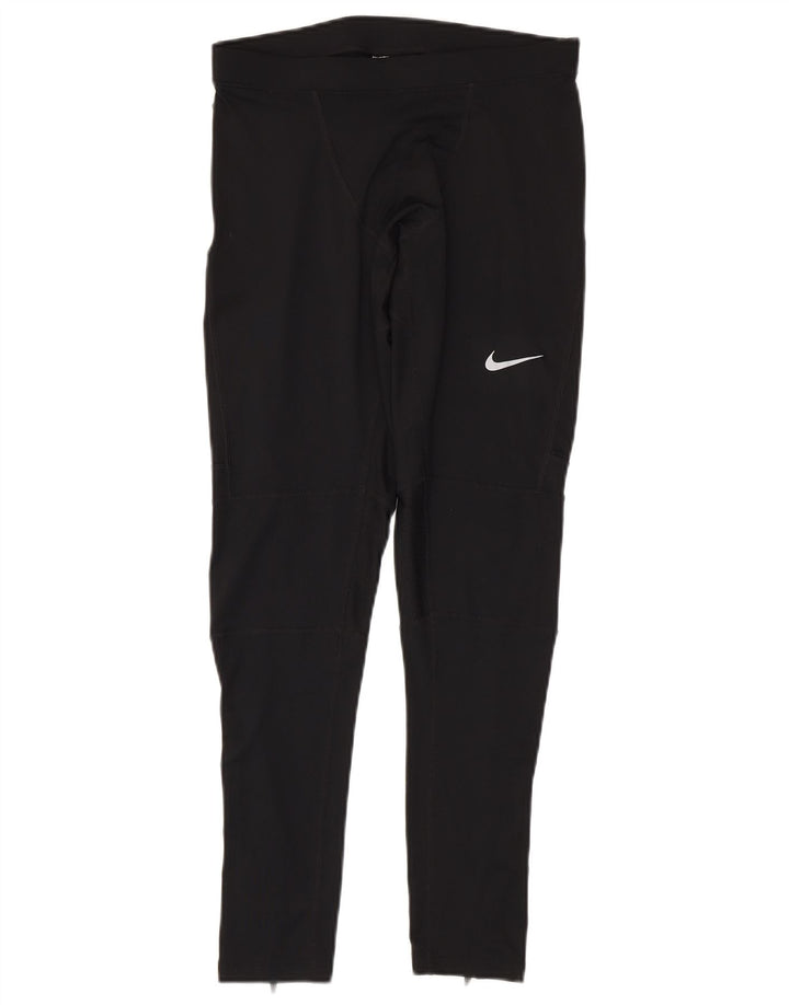 Γυναικεία κολάν Nike Dri Fit UK 12 μεσαίου μαύρου πολυεστέρα