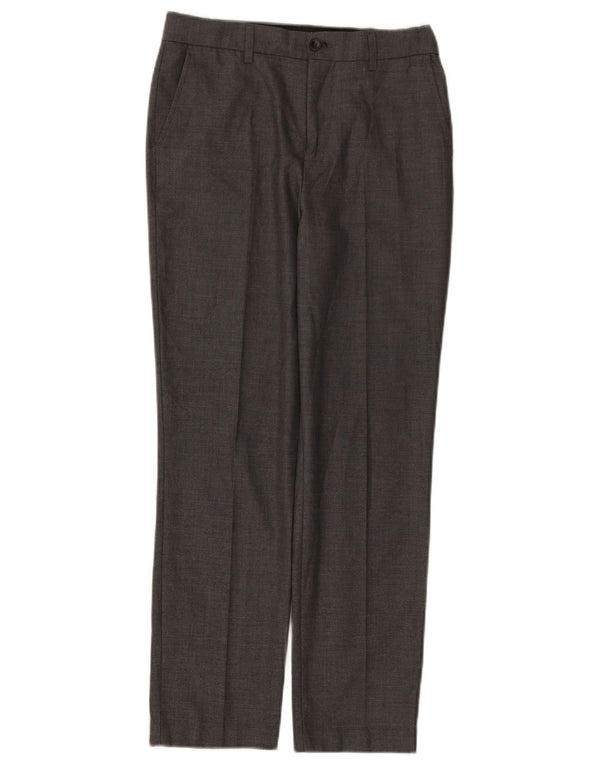 Marks & Spencer Boys ίσιο παντελόνι φόρμας 11-12 ετών W28 L26 Γκρι