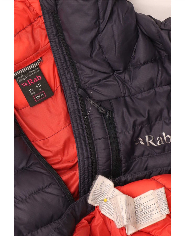Rab Γυναικείο μπουφάν με κουκούλα UK 8 Small Navy Blue Polyamide